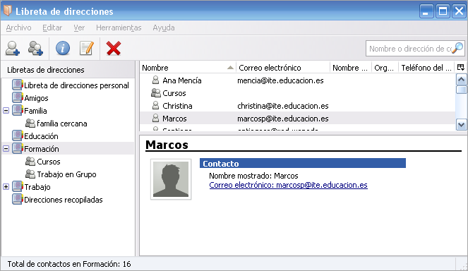 Libreta de direcciones