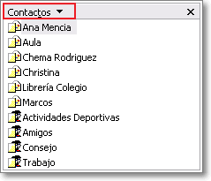Lista de contactos