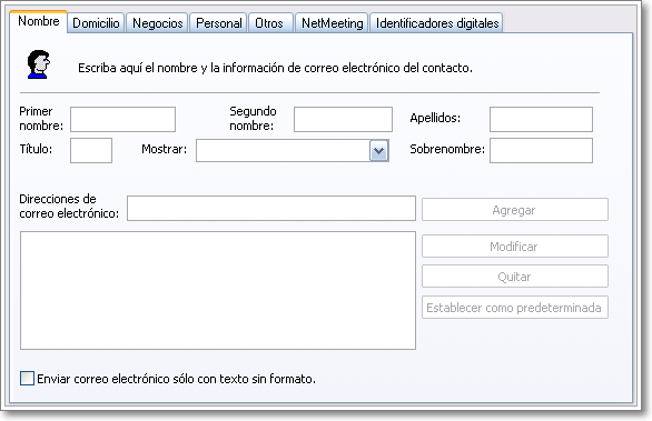Nueva tarjeta Nueva tarjeta