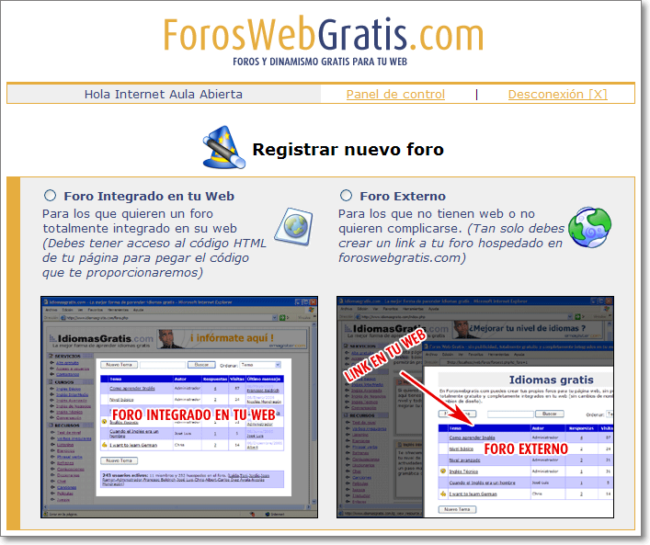 Registro de foro