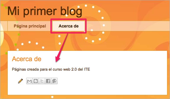 Vista de página en Internet Vista de página en Internet