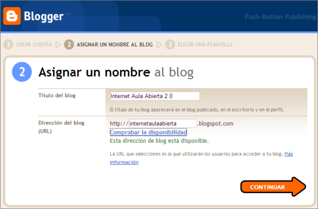 Nombre del Blog