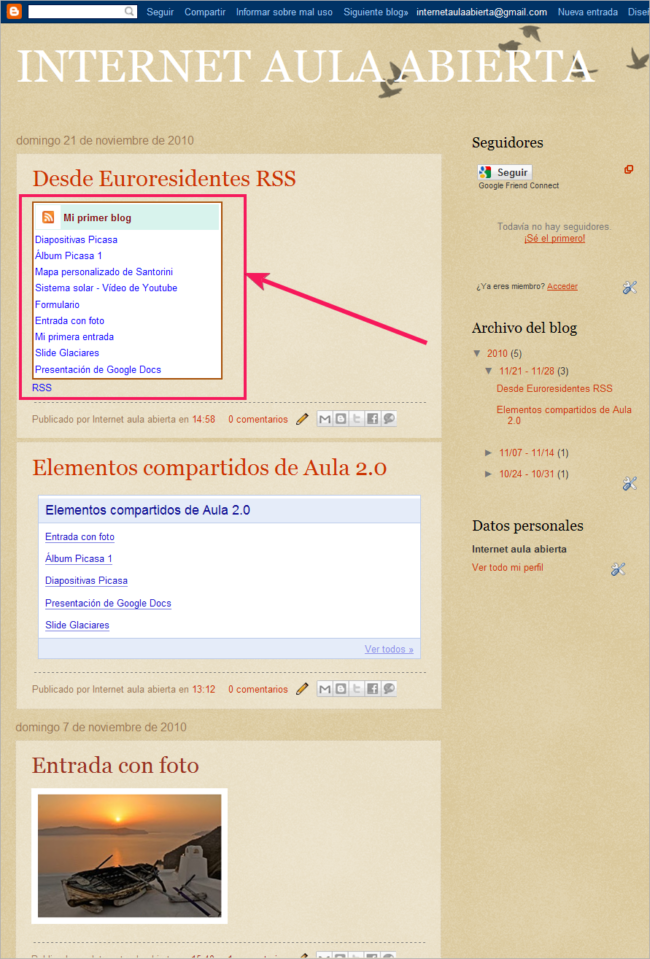 Euroresidentes RSS en Blogger