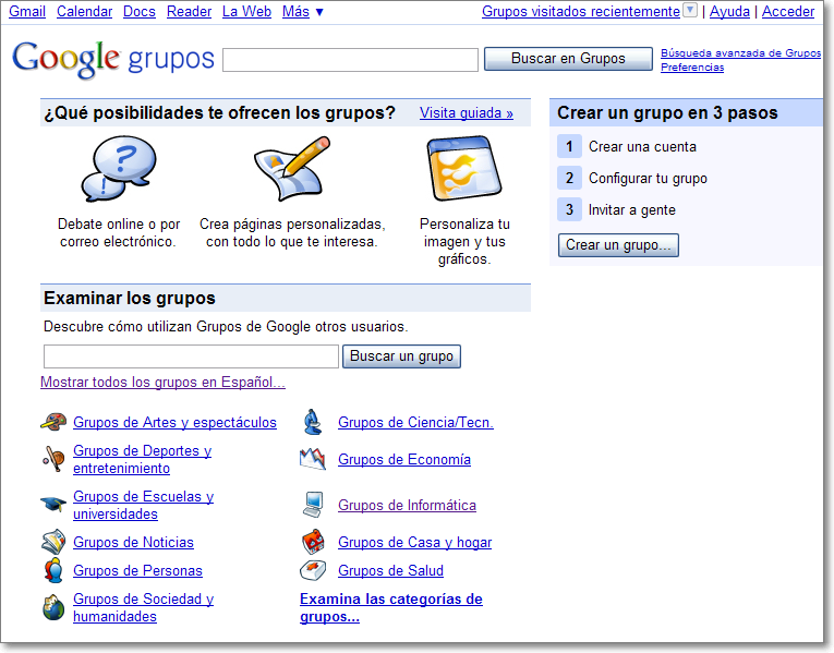 Google grupos