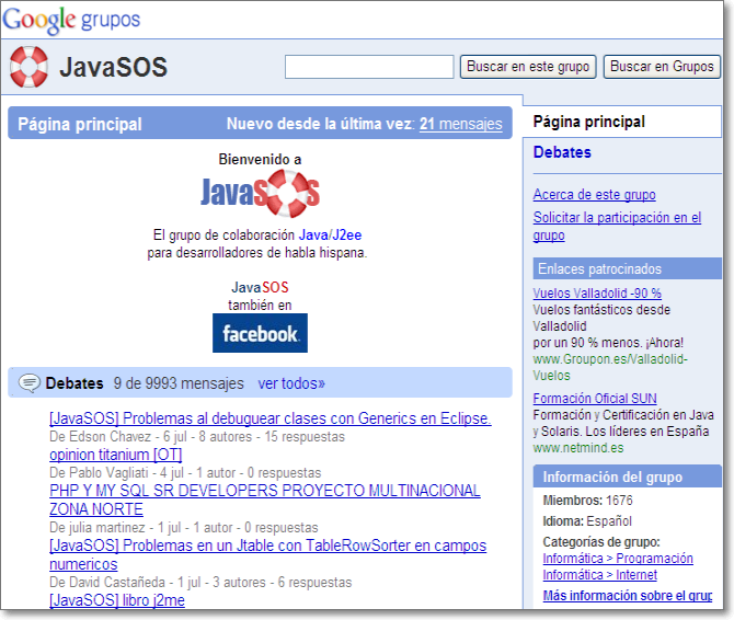 Goolge Grupos portada