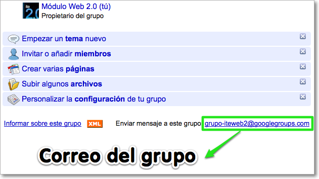 Correo de grupo
