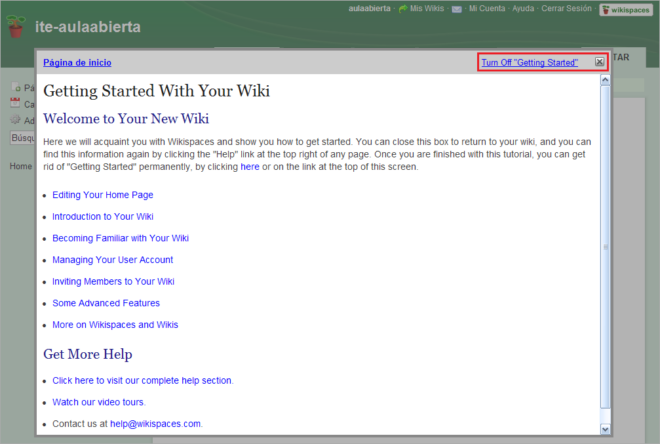 Ayuda: Getting Started