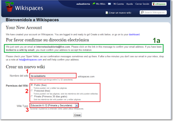 Wikispaces bienvenida