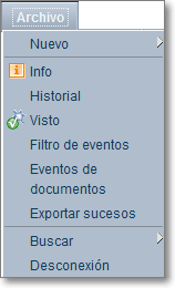 Menú Archivo Menú Archivo