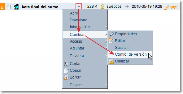 Control de versión Control de versión