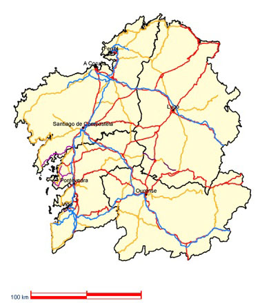 Mapa de Galicia