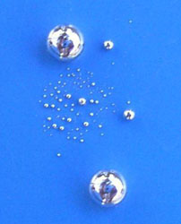 Gotas de mercurio