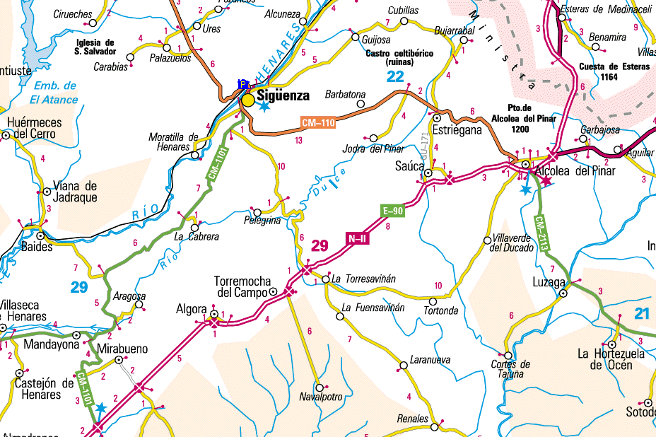 mapas de carreteras 