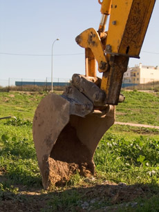 Pala de una excavadora